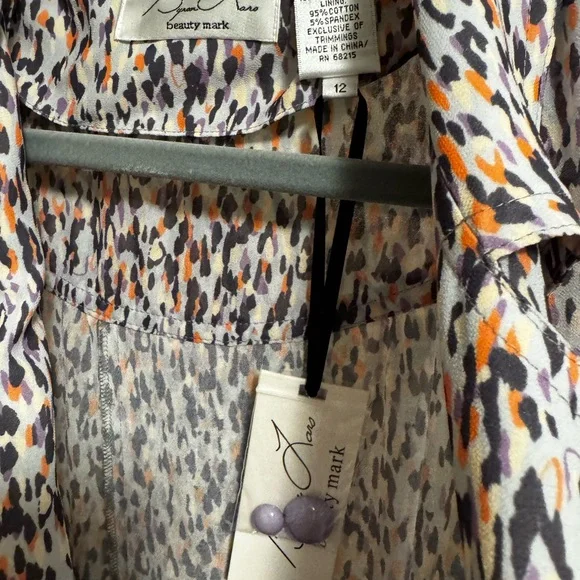 Byron Lars Tropical Reef Belted Sheath Shirt Dress - Picture 6 of 12